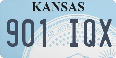 KS license plate 901IQX