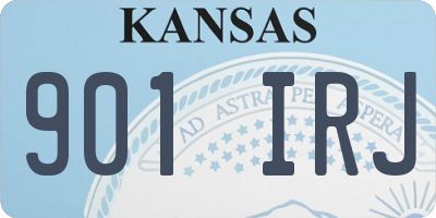 KS license plate 901IRJ