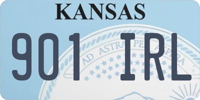 KS license plate 901IRL