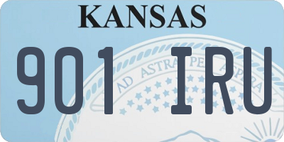 KS license plate 901IRU