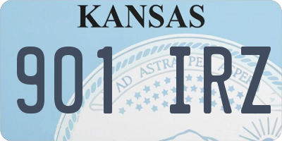 KS license plate 901IRZ