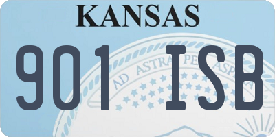 KS license plate 901ISB