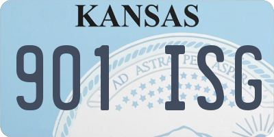 KS license plate 901ISG