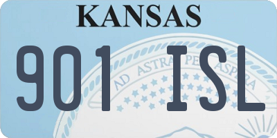 KS license plate 901ISL