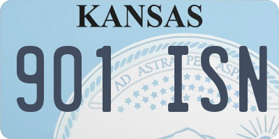 KS license plate 901ISN