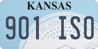 KS license plate 901ISO