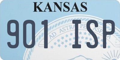 KS license plate 901ISP
