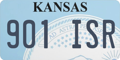 KS license plate 901ISR