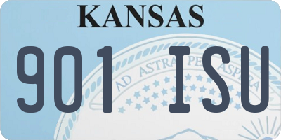 KS license plate 901ISU