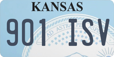 KS license plate 901ISV