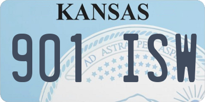 KS license plate 901ISW