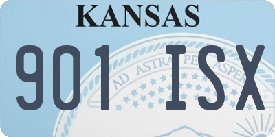 KS license plate 901ISX