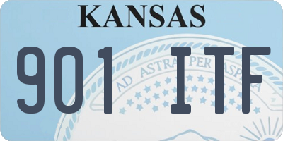 KS license plate 901ITF