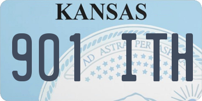 KS license plate 901ITH