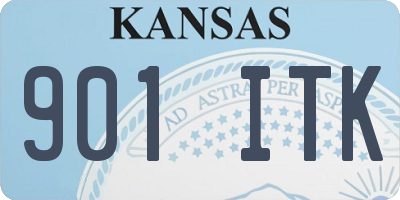KS license plate 901ITK