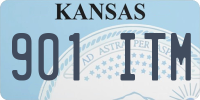 KS license plate 901ITM