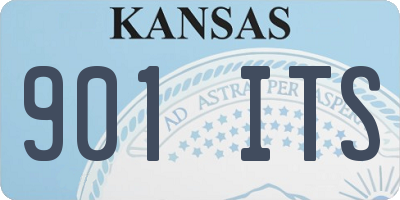 KS license plate 901ITS