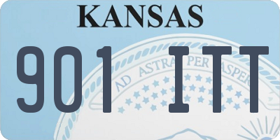 KS license plate 901ITT