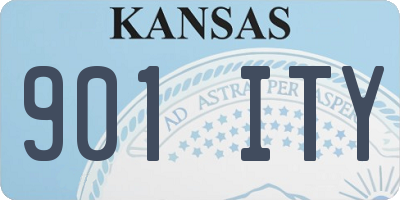 KS license plate 901ITY