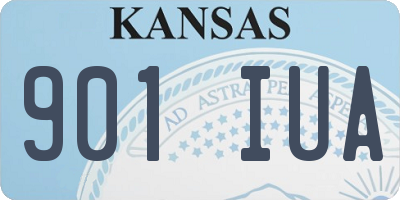 KS license plate 901IUA