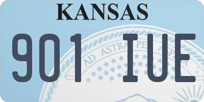 KS license plate 901IUE