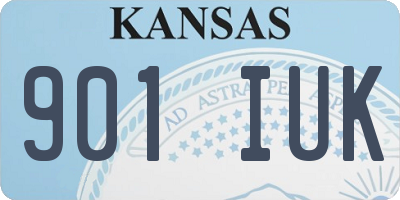 KS license plate 901IUK