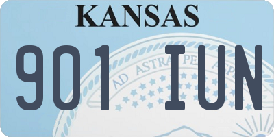 KS license plate 901IUN