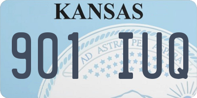 KS license plate 901IUQ