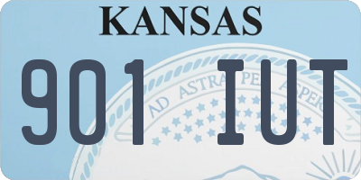 KS license plate 901IUT