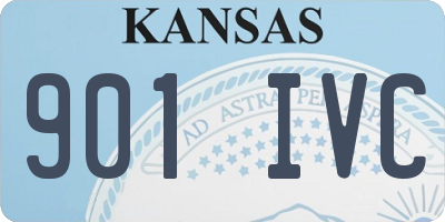 KS license plate 901IVC