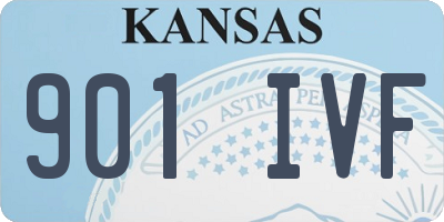 KS license plate 901IVF