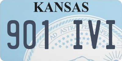 KS license plate 901IVI