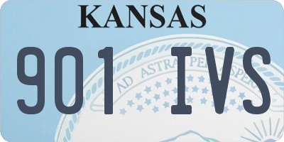 KS license plate 901IVS