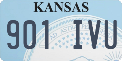 KS license plate 901IVU