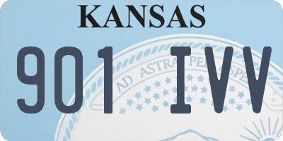 KS license plate 901IVV