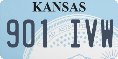 KS license plate 901IVW