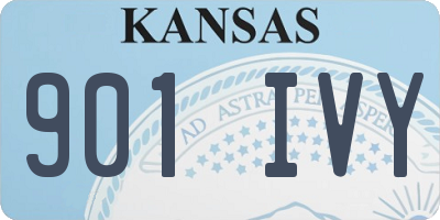 KS license plate 901IVY