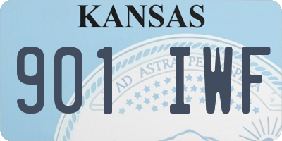 KS license plate 901IWF