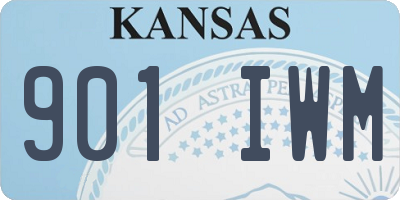 KS license plate 901IWM