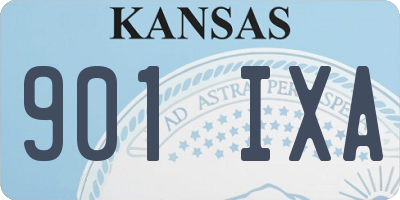 KS license plate 901IXA