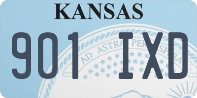 KS license plate 901IXD