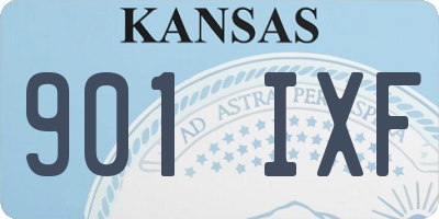 KS license plate 901IXF