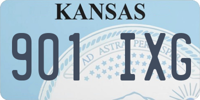 KS license plate 901IXG