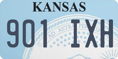 KS license plate 901IXH