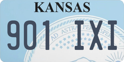 KS license plate 901IXI