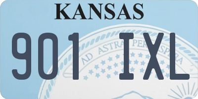 KS license plate 901IXL