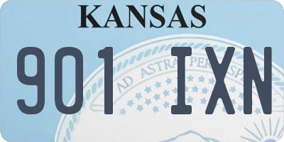 KS license plate 901IXN