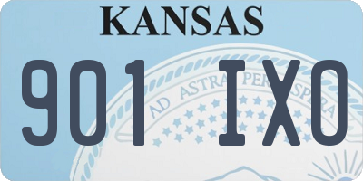 KS license plate 901IXO