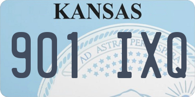 KS license plate 901IXQ