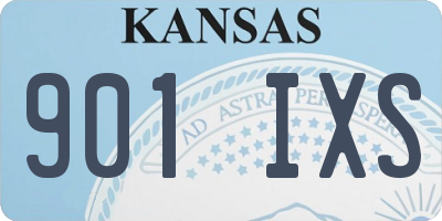 KS license plate 901IXS